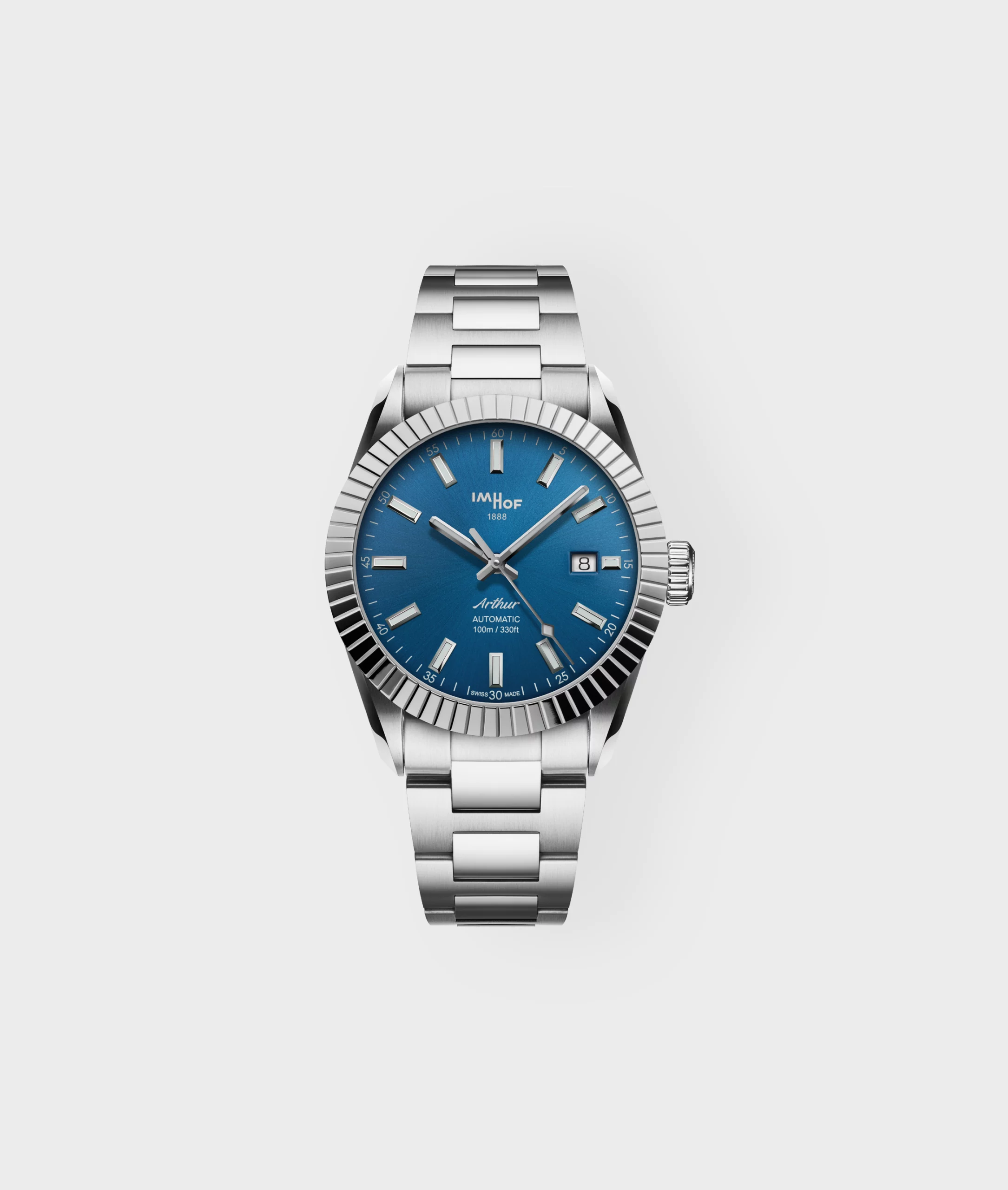 Arthur, Night Azure color, Sun dial, Turtle bezel