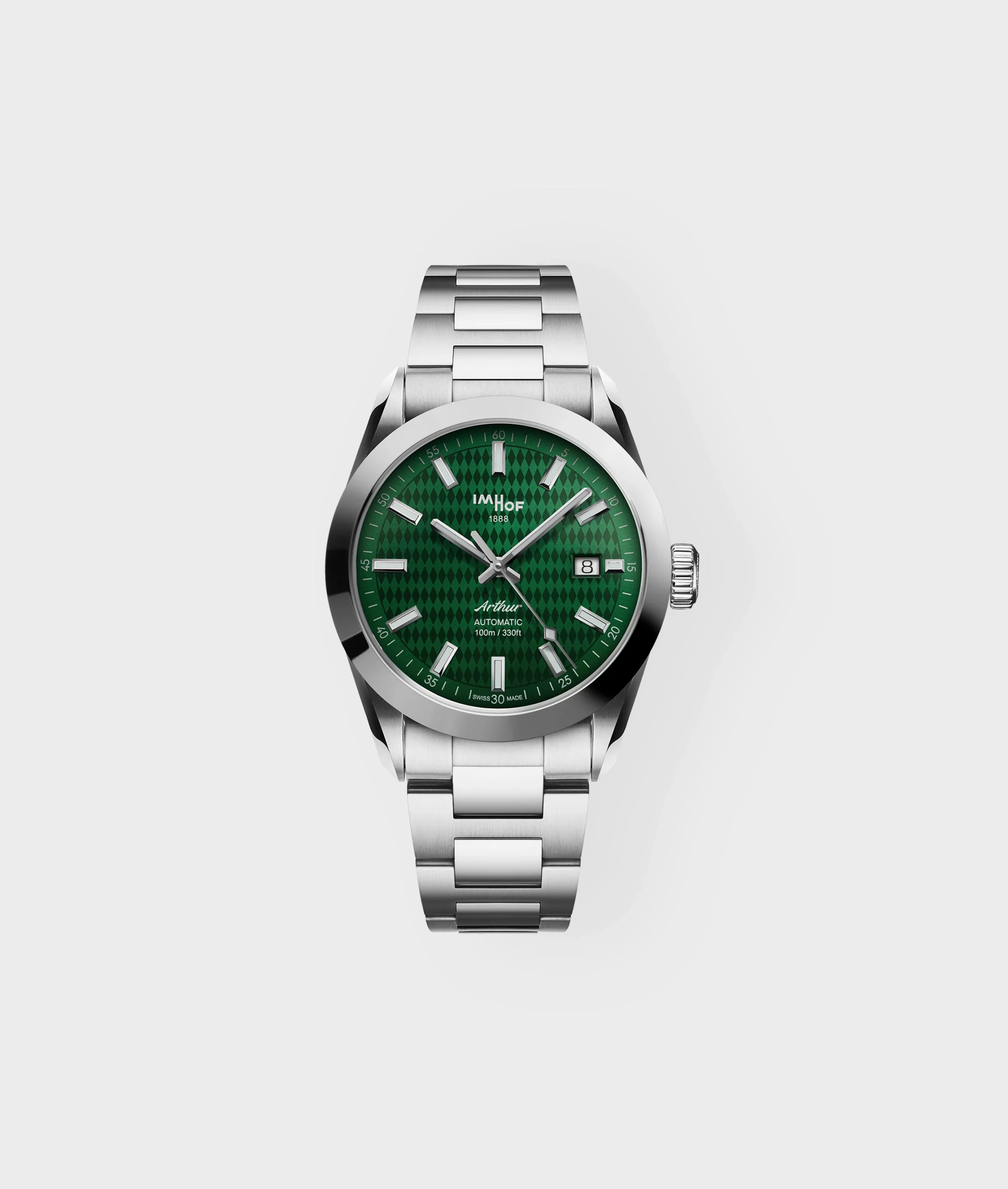 Arthur, Forest green color, Pattern dial