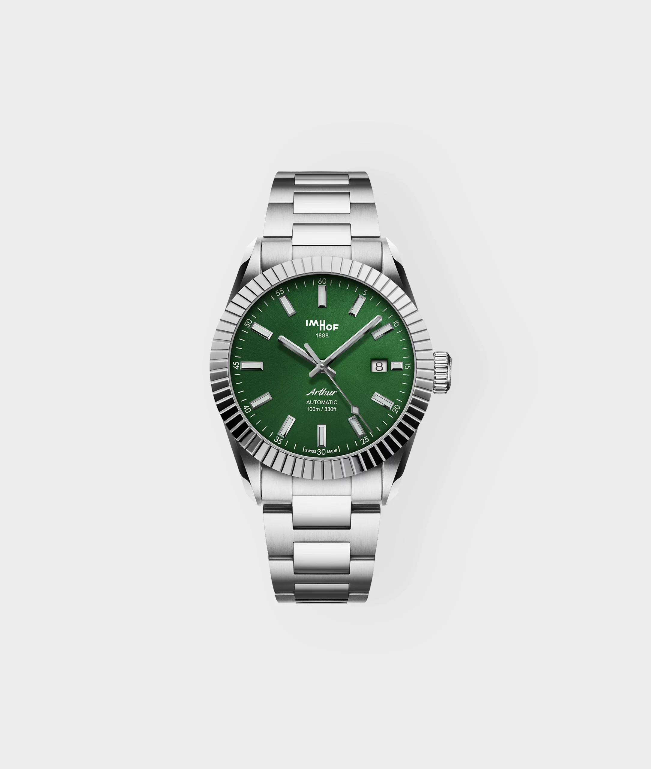 Arthur, Forest green color, Sun dial, Turtle bezel